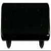 212 Main Black Rectangle Glass Cabinet Pull - Black Post view 1