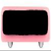 212 Main Petal Pink Border with Black Rectangle Glass Cabinet Pull - Aluminium Post view 1