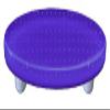 212 Main Bubbles Deep Cobalt Blue Oval Glass Cabinet Pull - Aluminum Post Deep Cobalt Blue view 1
