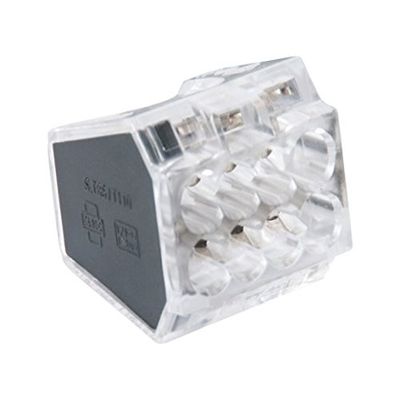 212 Main 10-PC8 8-Port PushGard Push-in Wire Connectors Black