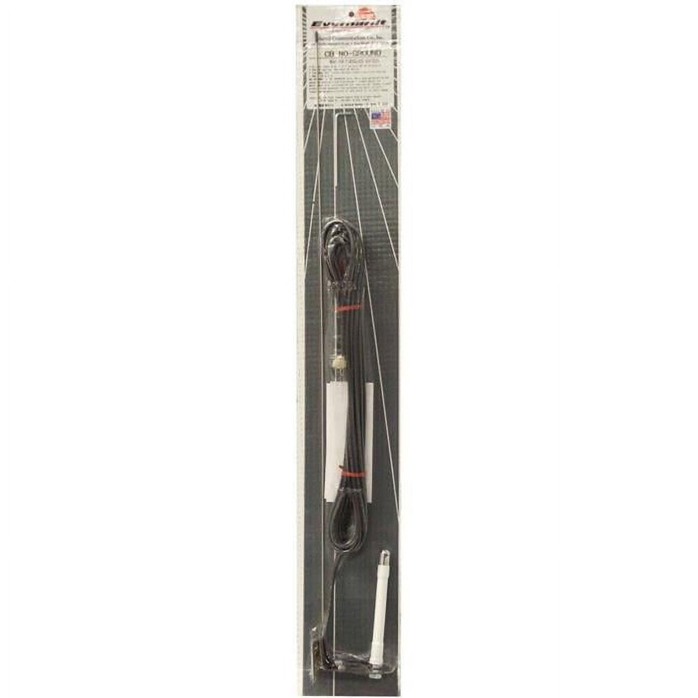 212 Main 2 ft. Stainless Steel Ground Clip on Window Mount CB Antenna
