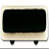 212 Main White Border with Black Rectangle Glass Cabinet Pull - Aluminium Post view 1