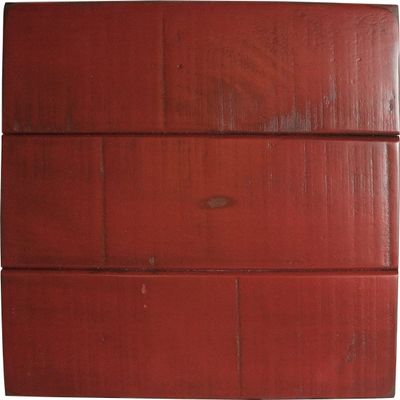 Rustic Quaint Shutter Corner TV Stand in Rustic Red