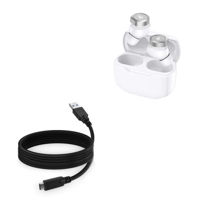BoxWave Cable Compatible with Edifier W240TN - DirectSync - USB 3.0 A to USB 3.1 Type C, USB C Charge and Sync Cable - 6ft - Black