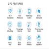 Beltless Smart Curtain System: WiFi Control, Heavy Duty, Alexa and Google Home Compatible, Adjustable Length, Easy Installation, Center Open (0-10 ft) view 2