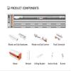 Beltless Smart Curtain System: WiFi Control, Heavy Duty, Alexa and Google Home Compatible, Adjustable Length, Easy Installation, Center Open (0-10 ft) view 4