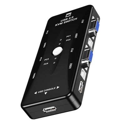 OSALADI Port USB and Printer Sharing Video Output Keyboard Mouse Splitter for Efficient Multi-Computer Control and Enhanced Productivity