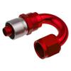 180 deg -16 an Crimp Style Hose End Red view 1