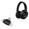 BoxWave Smart Gadget Compatible with Edifier STAX Spirit S3 - AllReader SD Card Reader, microSD Card Reader SD Compact USB - Jet Black view 1