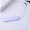 OSALADI 1pc USB Ethernet Adapter Port USB Hub Compact External Network Card for Pc Compatible Plug Play Supports White view 2