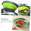 LABRIMP 1pc Collapsible Kitchen Drain Basket Multi-functional Fruit Vegetable Washing Strainer Handle Foldable Easy Kitchen Storage and Organization view 2