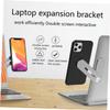 OSALADI Magnetic Phone Holder for Desk Foldable Laptop Stand Clip Side Mount Clip for Laptop Cell Phone Stand for Desk view 3