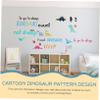 Zerodeko Dinosaur Design Wall Stickers 2 Sheets Removable Decal for Children's Bedroom Decor view 2