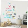 Zerodeko Dinosaur Design Wall Stickers 2 Sheets Removable Decal for Children's Bedroom Decor view 3