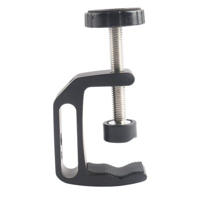 ETHZZLE Camera c Clamp Desktop Mount Clip for DSLR Led and Tripod Easy to Install Durable Alloy Holder for Photographers and Lighting Engineers Black Small