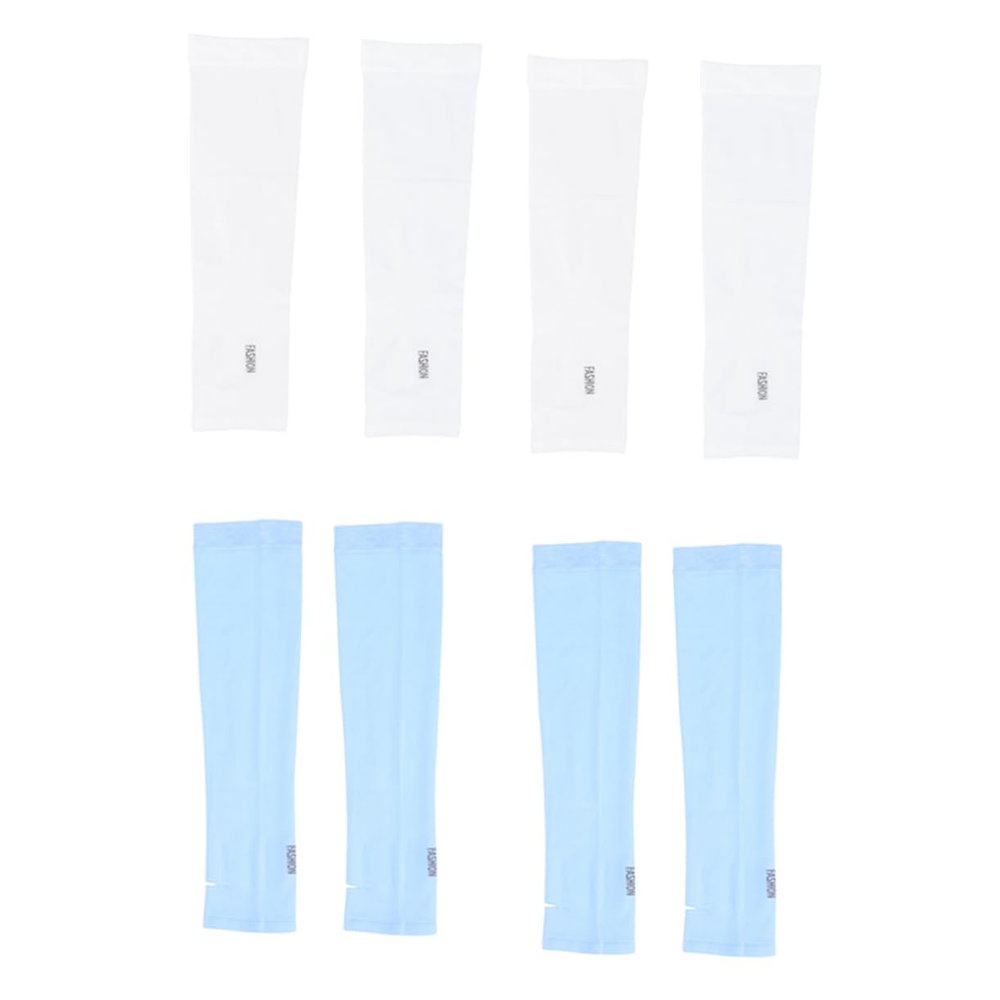 LIOOBO Men's Women's Ice Silk Sun Protection Sleeves Uv Blocking Arm Guards for Cycling Fishing Outdoor