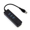 OSALADI USB to Ethernet Adapter with Gigabit LAN Port USB Hub for Desktop and Laptop Compatible with Windows Xp Black High-Speed Easy Installation view 1