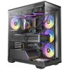 Antec C3 ARGB, 3 x 120mm & 1 x 120mm ARGB PWM Fans Included, Up to 8 Fans Simultaneously, Type-CSeamless Tempered Glass Front & Side Panels, 360mm Radiator Support, Mid-Tower ATX PC Case view 1