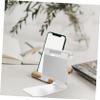 OSALADI Desktop Tablet Stand Multi-Angle Adjustable Holder Lightweight Aluminum Charging Dock Sticky Suction Base for Phones E-Readers and Tablets Silver Finish view 4