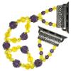 Beaded Stretch Band for Apple Watch iWatch | Series 1-9 | 38mm | 40mm | 41mm | Handmade | Customizable | Accessories for Apple Watch iWatch | Watch Strap | Stretch Band | X-Pattern | MLJ 518 view 1