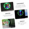ETHZZLE 1pc Portable Mini Clock Fan Led Display Usb Rechargeable Cooling Fan for Home Office and Travel Flexible Neck and Quiet for view 2
