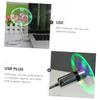 ETHZZLE 1pc Portable Mini Clock Fan Led Display Usb Rechargeable Cooling Fan for Home Office and Travel Flexible Neck and Quiet for view 3