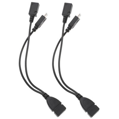 ETHZZLE 2pcs USB to USB Adapter OTG Converter for Mobile Devices and Tablets Compact Design for Easy Connectivity for Data Transfer and Charging