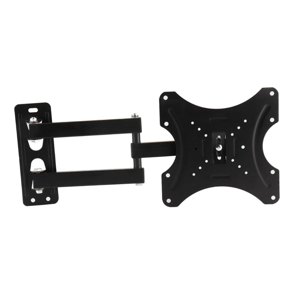 OSALADI Articulating Tv Wall Mount Bracket for Flat Panel LCD Tv Swivel Tilt and Extendable Design Easy to Install Black Finish