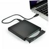 OSALADI External USB Portable Cd Rw Optical Drive for Laptop and Desktop Compact Cd Burner and Writer Compatible Me Xp and Above Black view 3