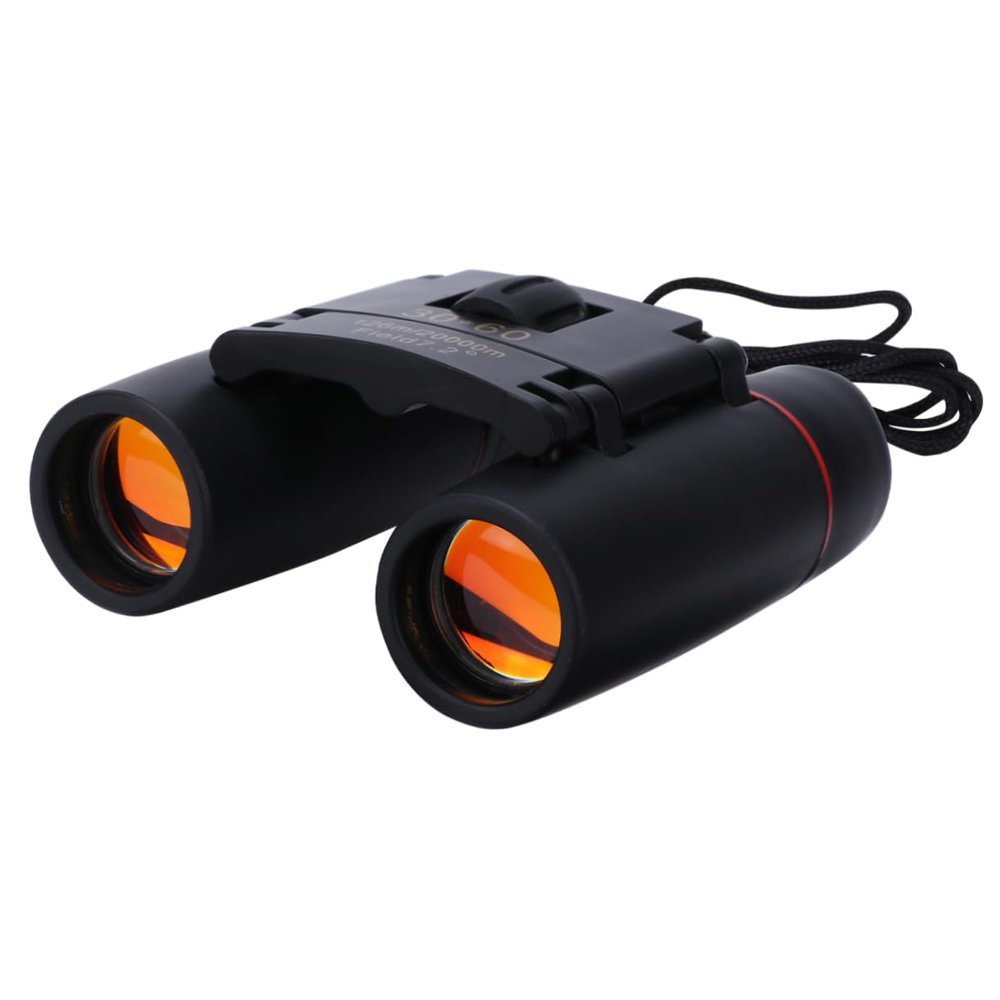 ETHZZLE Folding Binoculars High Magnification for Bird Watching Hiking and Concerts Compact Miniature Design Easy and Objective Lens