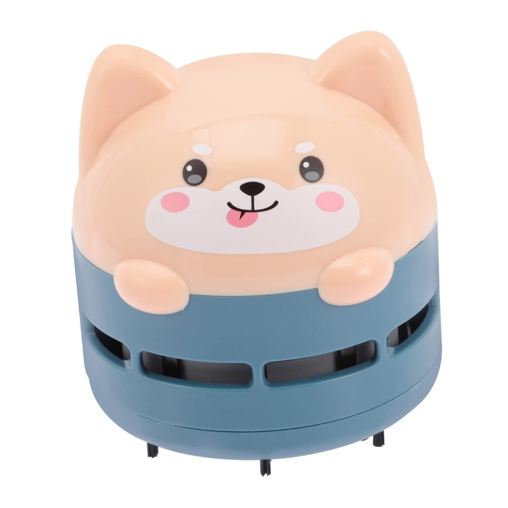 MERRYHAPY Creative Mini Vacuum Cleaner Cute Cat Design USB Rechargeable Lightweight and Portable Desktop Dust Cleaner for Home Office Use