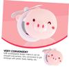 MERRYHAPY Personal Fan Beauty Piggy Fan Rechargeable Mirror Portable for Travel Office Home view 2