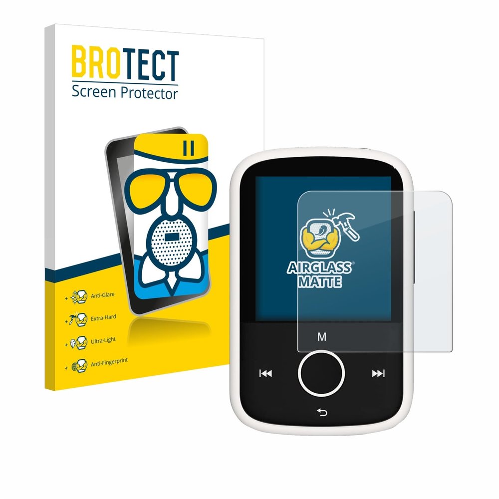 brotect Anti-Glare Glass Screen Protector Matte for Majority MP3 16GB - Anti-Scratch 9H Protection Film
