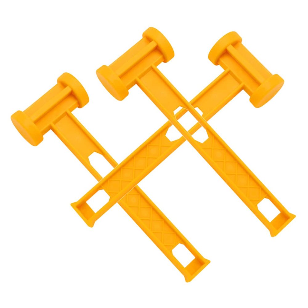 BIUDECO 3pcs Compact for Camping Tents Hiking Multi-Function Tent Nail Hammer Sturdy Mallet Head Portable Outdoor Mallet Tool