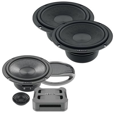 Hertz Cento CK 165 6 1/2" 2-Way Components Pair with a Pair of CX 165 2-Way Coax Speakers