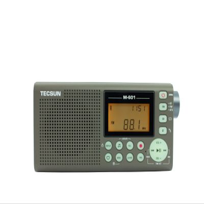 Tecsun M-601 Rechargeable Digital Portable FM Radio, Audio Recorder & Player with Bluetooth 5.0, USB-C Input & Built-in Micro SD Card Slot