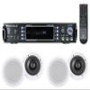 Rockville RPA60BT V2 Bundle: 1000-Watt 2-Channel USB Bluetooth Receiver/Amplifier Mixer, (2) Pair HC655 6.5" 500-Watt in-Ceiling 8 Ohm Home Theater Speakers, 2 Items view 1
