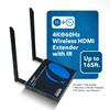 OREI Wireless HDMI Extender Transmitter & Receiver Dongle UtraHD 5.1-5.2 Ghz Up to 4K @ 60Hz - Upto 165 Feet - Perfect for Streaming from Laptop, PC, Cable, Netflix, YouTube, PS4 to HDTV/Projector view 4