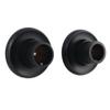 212 Main Edenscape Brass Shower Rod Base Matte Black - Set of 2 view 1