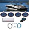 Audiosavings Bundle (2)Pair KICKER 45KMTC8 Marine Wakeboard Speakers bundle with (1) RV RGHR2 Marine Gauge Hole Receiver & (1)MTX WET75.4 4-Channel Amplifier &(1) RV RMWK8 Amplifier Wire Kit (items 7) view 1