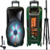 MR DJ DJ12BAT+ 12" Portable Bluetooth Speaker + Speaker Stand + 18-LED Moving Head DJ Light view 3