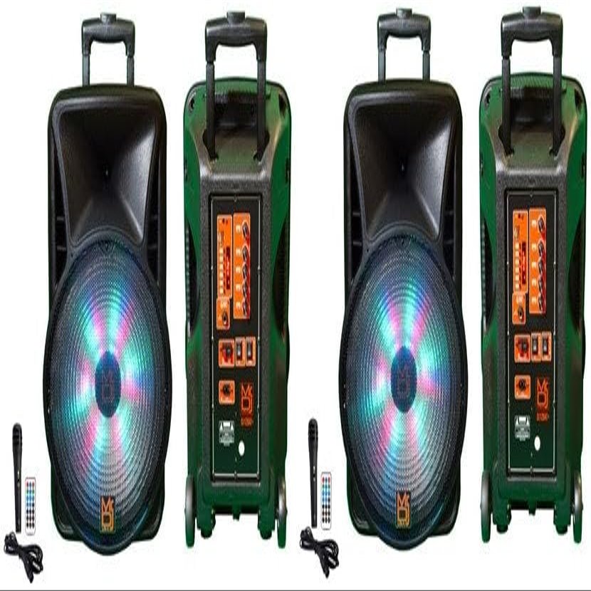 2 MR DJ DJ12BAT+ 12" Portable Bluetooth Speaker