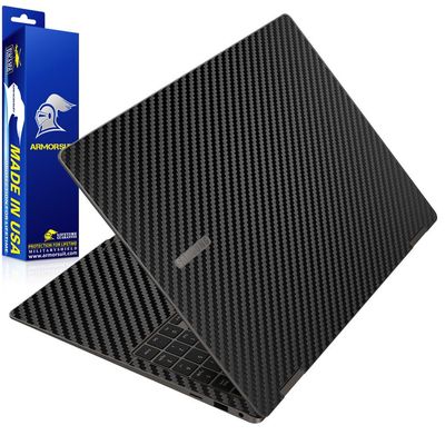 ArmorSuit MilitaryShield Black Carbon Fiber Skin Vinyl Wrap for Samsung Galaxy Book3 360 [15.6-Inch] (2023)