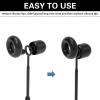 Earplug Lanyard [2 pcs] with Magnetic Tug-Resistant Safety Cord, Flexible Silicone Lanyard with Most Earplugs with Removable Tips Compatible view 2