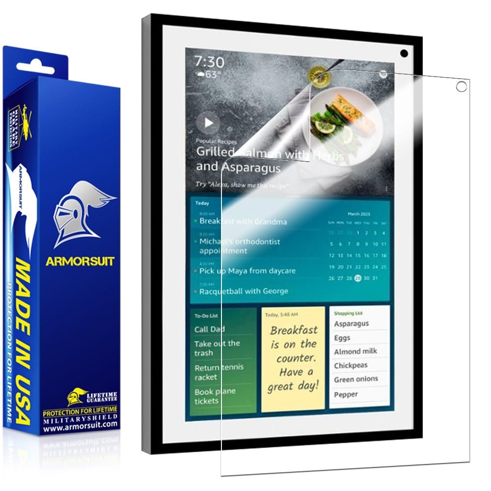 ArmorSuit 2 Pack Screen Protector for Amazon Echo Show 15 (15.6-inch) [2022] MilitaryShield HD Clear Film - Made in USA
