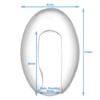 HALLMERS 10pcs 11mm x 8mm Clear Oval Silicone Rimless Frame Bridge Nose Pads Anti Slip Slot In Mount Replacement Part - Reading Eyeglass Optical Insert Eyeglasses Non-Slip Specs Spectacles Repair view 2