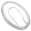 HALLMERS 10pcs 11mm x 8mm Clear Oval Silicone Rimless Frame Bridge Nose Pads Anti Slip Slot In Mount Replacement Part - Reading Eyeglass Optical Insert Eyeglasses Non-Slip Specs Spectacles Repair view 3