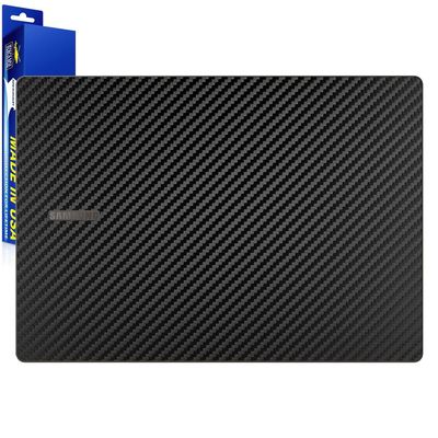 ArmorSuit MilitaryShield Black Carbon Fiber Skin Vinyl Wrap for Samsung Galaxy Book3 Ultra 16" (2023) - Lid