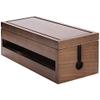 Cable Organizer Box Cable Management Box Wooden Cable Storage Box, Cable Management and Power Board Hidden Protector, Suitable for Office TV Computer Hub Cable Management Box view 2