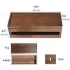 Cable Organizer Box Cable Management Box Wooden Cable Storage Box, Cable Management and Power Board Hidden Protector, Suitable for Office TV Computer Hub Cable Management Box view 3